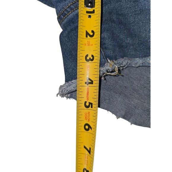 Kensie Jeans Womens The High Rise Short Size 8 Denim Cut Off Stretch VintageLuxe - Picture 7 of 8